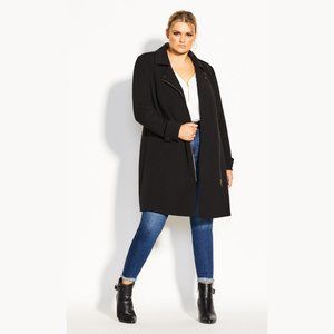 Black Urban Chic Coat NWT